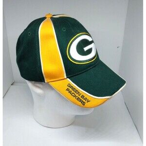 Green Bay Packers Stretchy Fitted Reebok Hat Yellow Green NFL One Size